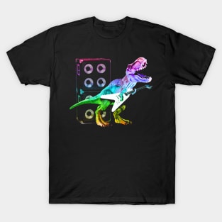 T-Rex Dinosaur and Guitar T-Shirt